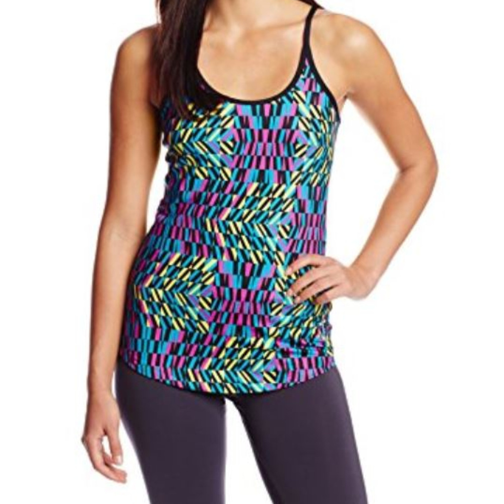 ASICS Women's Illusion Cross back Print Tank - Picture 2 of 6